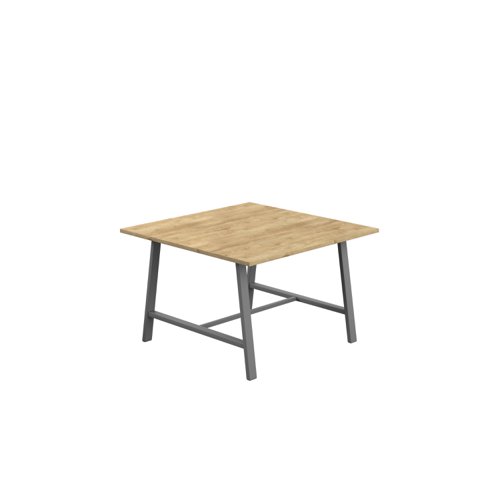 Titan Low Maker Rectangular Table (FSC) 1200 X 1000 Anthracite/Natural Nebraska Oak