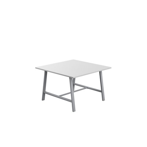 Titan Low Maker Rectangular Table (FSC) 1200 X 1000 Silver/White