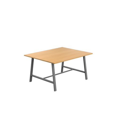 Titan Low Maker Rectangular Table (FSC) 1500 X 1000 Anthracite/Ellmau Beech