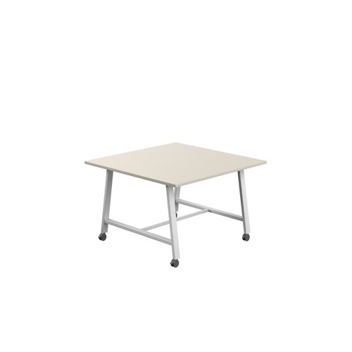 Titan Mobile Low Maker Rectangular Table (FSC) 1200 X 1000 White/Grey