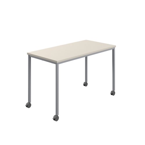Titan Mobile Rectangular Table (FSC) 1200 X 600 Silver/Grey
