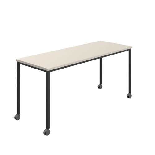 Titan Mobile Rectangular Table (FSC) 1200 X 800 Black/Grey