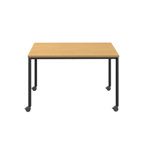 T-MOBILE-1460BKSO Titan Mobile Rectangular Table (FSC) 1400 X 600 Black/Sorano Oak