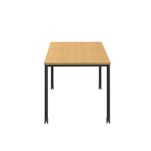 T-MOBILE-1460BKSO Titan Mobile Rectangular Table (FSC) 1400 X 600 Black/Sorano Oak