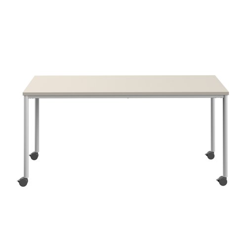 T-MOBILE-1680WHGRY | A durable and practical mobile table designed for educational spaces and available in a wide range of finishes and sizes. With smooth-running castors, this table can be easily moved to create flexible and dynamic workspaces.
