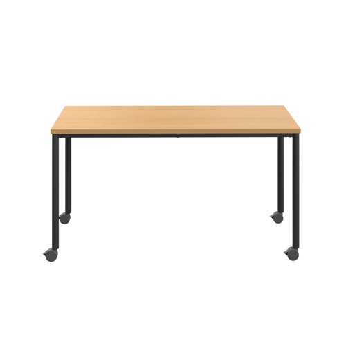 T-MOBILE-1860BKB | A durable and practical mobile table designed for educational spaces and available in a wide range of finishes and sizes. With smooth-running castors, this table can be easily moved to create flexible and dynamic workspaces.