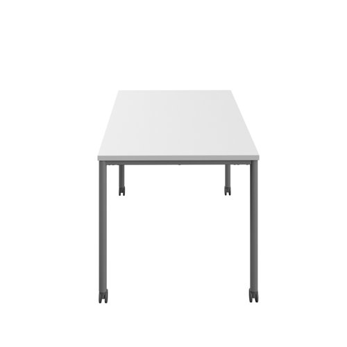 T-MOBILE-1880ANTWHT | A durable and practical mobile table designed for educational spaces and available in a wide range of finishes and sizes. With smooth-running castors, this table can be easily moved to create flexible and dynamic workspaces.