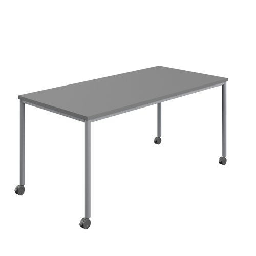 Titan Mobile Rectangular Table (FSC) 1800 X 800 Silver/Anthracite