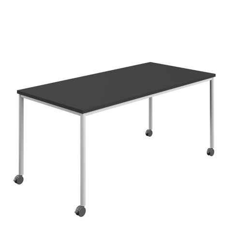 Titan Mobile Rectangular Table (FSC) 1800 X 800 White/Black