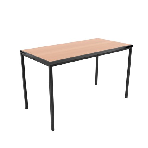 T-TABLE-1276BE Titan Table 1200 X 600 X 760 Beech/Black