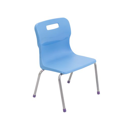 Titan 4 Leg Chair Size 2 - 310mm Seat Height - Sky Blue