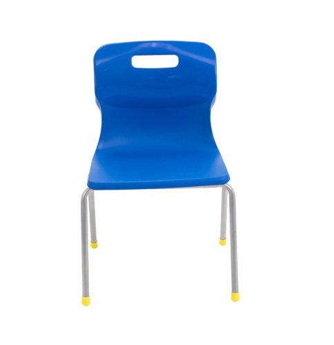 Titan 4 Leg Classroom Chair 438x398x670mm Blue KF72180