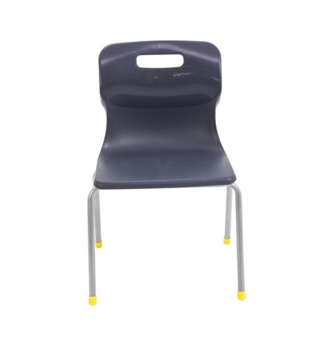 Titan 4 Leg Classroom Chair 438x398x670mm Charcoal KF72182