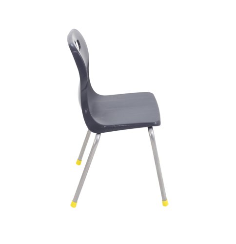 Titan 4 Leg Classroom Chair 438x398x670mm Charcoal KF72182