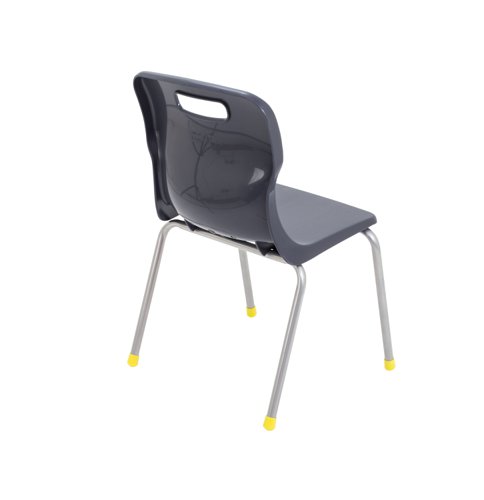 Titan 4 Leg Classroom Chair 438x398x670mm Charcoal KF72182