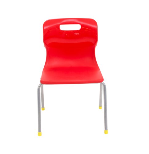 Titan 4 Leg Classroom Chair 438x398x670mm Red KF72179