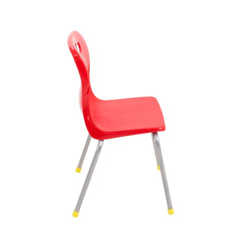 Titan 4 Leg Classroom Chair 438x398x670mm Red KF72179