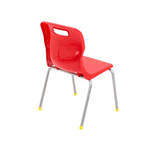 Titan 4 Leg Classroom Chair 438x398x670mm Red KF72179