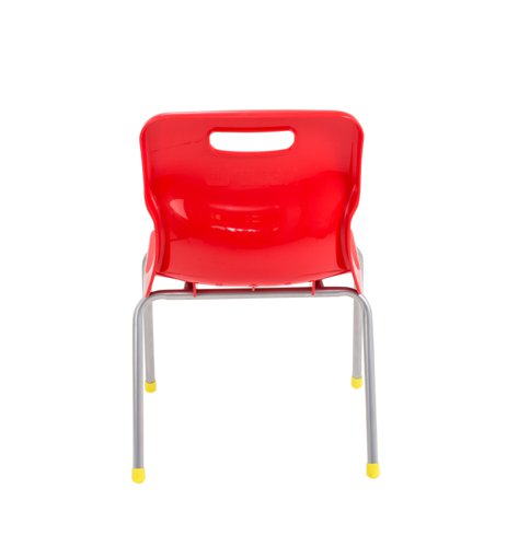 Titan 4 Leg Classroom Chair 438x398x670mm Red KF72179