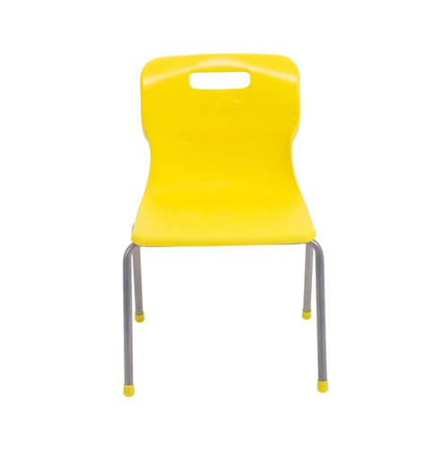 Titan 4 Leg Classroom Chair 438x398x670mm Yellow KF72183