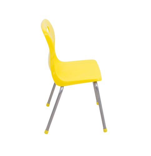 Titan 4 Leg Classroom Chair 438x398x670mm Yellow KF72183