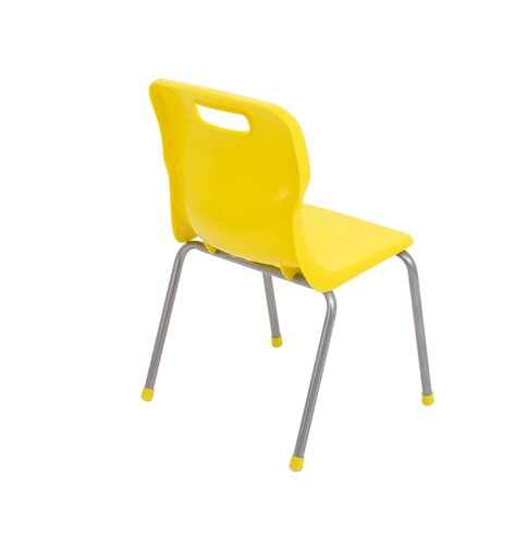 Titan 4 Leg Classroom Chair 438x398x670mm Yellow KF72183