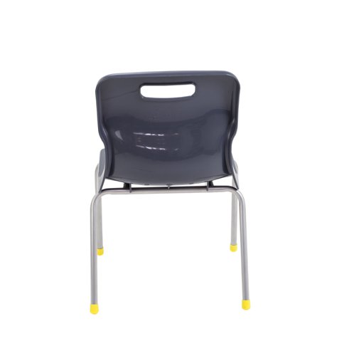 Titan 4 Leg Classroom Chair 438x398x670mm Charcoal KF72182