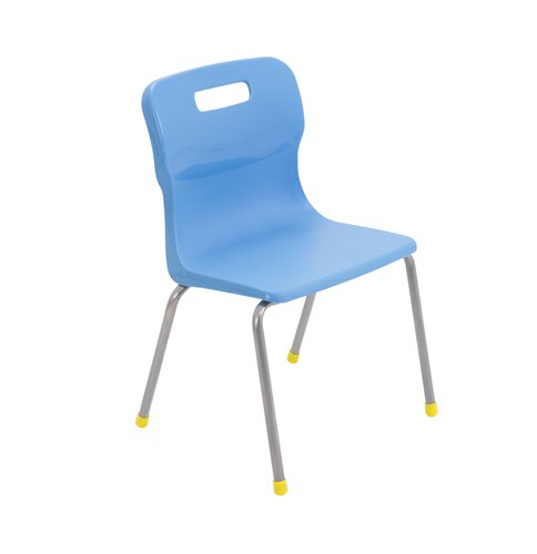 Titan 4 Leg Chair Size 3 - 350mm Seat Height - Sky Blue