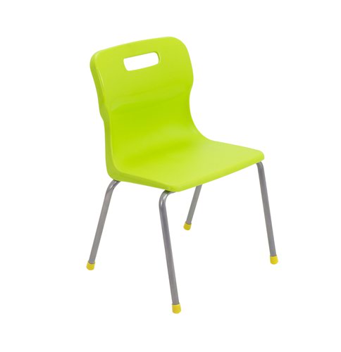 Titan 4 Leg Chair Size 3 - 350mm Seat Height - Lime