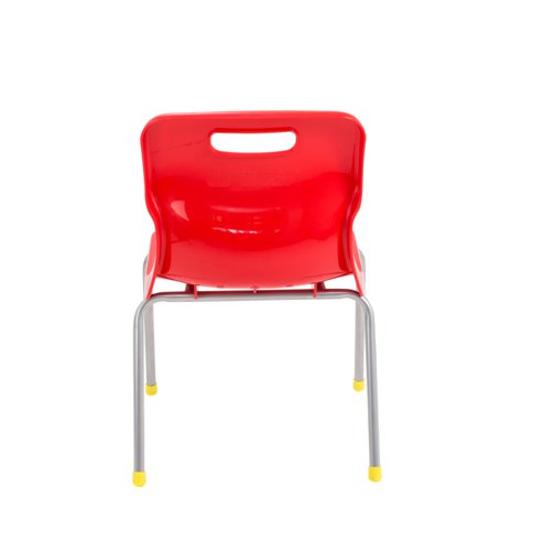 KF72179 | Ideal for classrooms, the Titan chair has a high impact polypropylene shell and an ultra strong tubular steel frame. The chair also features a unique S shaped back and an anti-tilt design for comfort. The Titan 4 Leg Classroom Chair conforms to BS EN1729 parts 1 and 2. This pack contains 1 red chair with a seat height of 350mm.