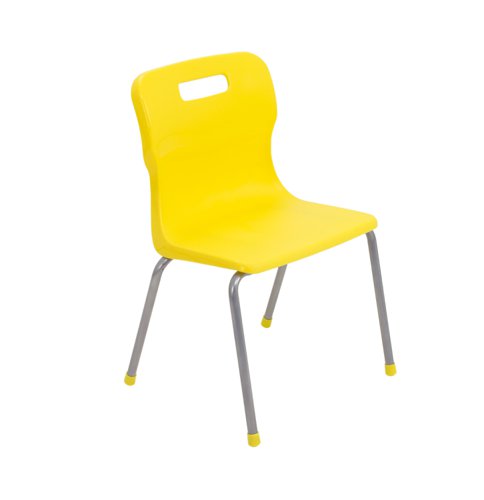 Titan 4 Leg Chair Size 3 Yellow