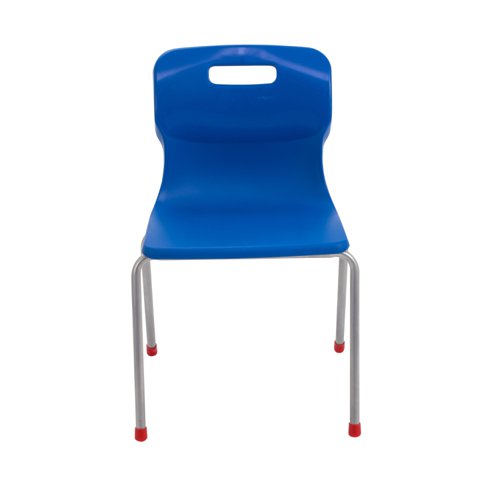 Titan 4 Leg Classroom Chair 438x416x700mm Blue KF72185