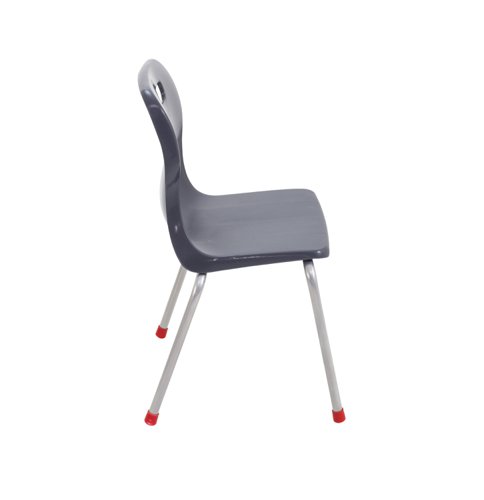 Titan 4 Leg Classroom Chair 438x416x322mm Charcoal KF72187