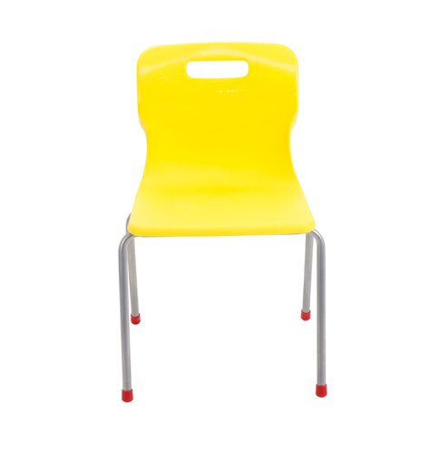 Titan 4 Leg Classroom Chair 438x416x700mm Yellow KF72188