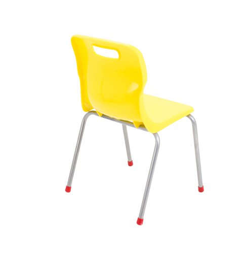 Titan 4 Leg Classroom Chair 438x416x700mm Yellow KF72188