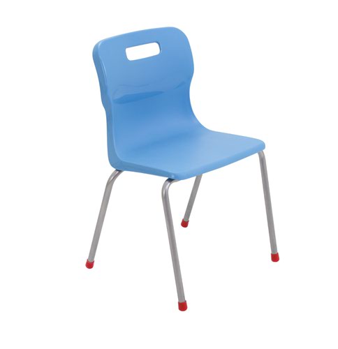 Titan 4 Leg Chair Size 4 - 380mm Seat Height - Sky Blue