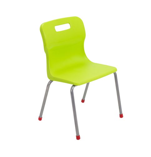 Titan 4 Leg Chair Size 4 - 380mm Seat Height - Lime