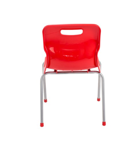 Titan 4 Leg Classroom Chair 438x416x700mm Red KF72184 - KF72184