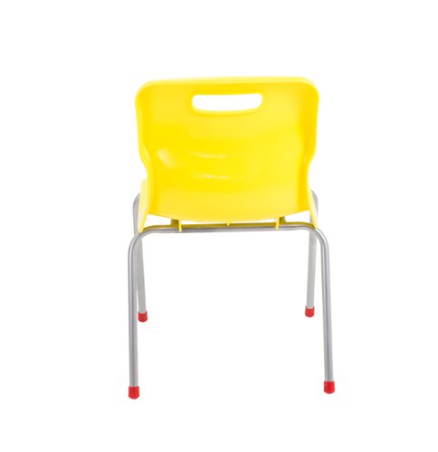 KF72188 | Ideal for classrooms, the Titan chair has a high impact polypropylene shell and an ultra strong tubular steel frame. The chair also features a unique S shaped back and an anti-tilt design for comfort. The Titan 4 Leg Classroom Chair conforms to BS EN1729 parts 1 and 2. This pack contains 1 yellow chair with a seat height of 380mm.