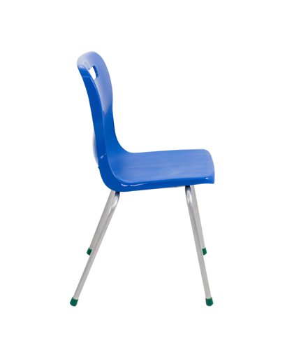 Titan 4 Leg Classroom Chair 497x477x790mm Blue KF72190