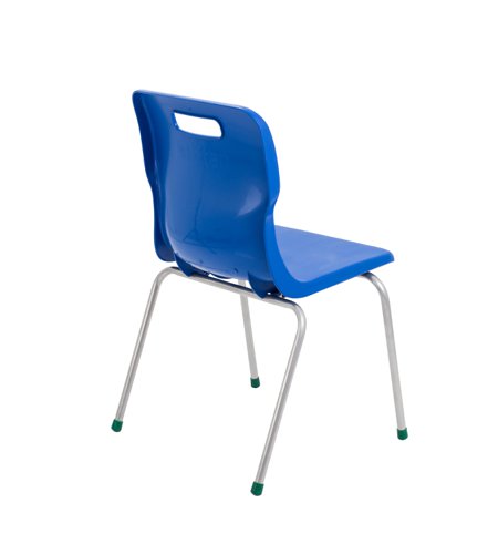 Titan 4 Leg Classroom Chair 497x477x790mm Blue KF72190