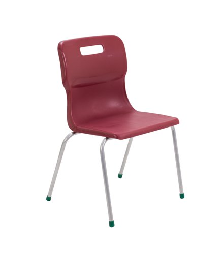 Titan 4 Leg Chair Size 5 Burgundy