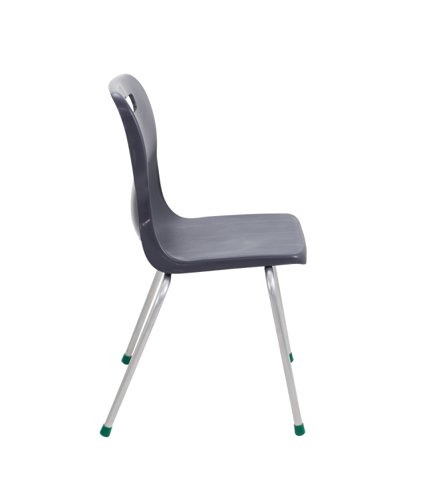 Titan 4 Leg Classroom Chair 497x477x790mm Charcoal KF72192