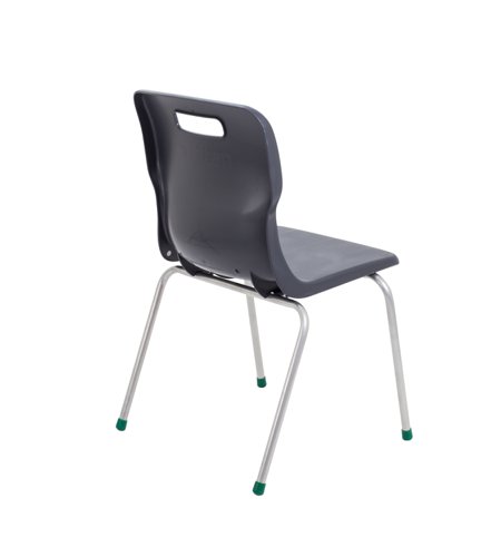 Titan 4 Leg Classroom Chair 497x477x790mm Charcoal KF72192