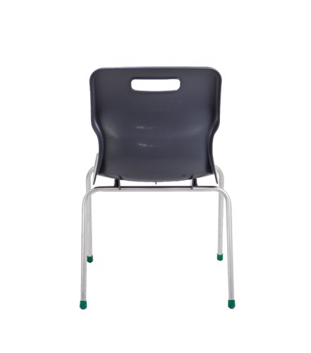 Titan 4 Leg Classroom Chair 497x477x790mm Charcoal KF72192