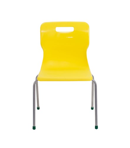 Titan 4 Leg Classroom Chair 497x477x790mm Yellow KF72193