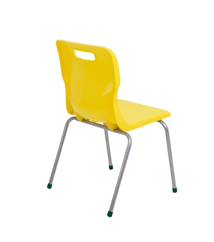 Titan 4 Leg Classroom Chair 497x477x790mm Yellow KF72193