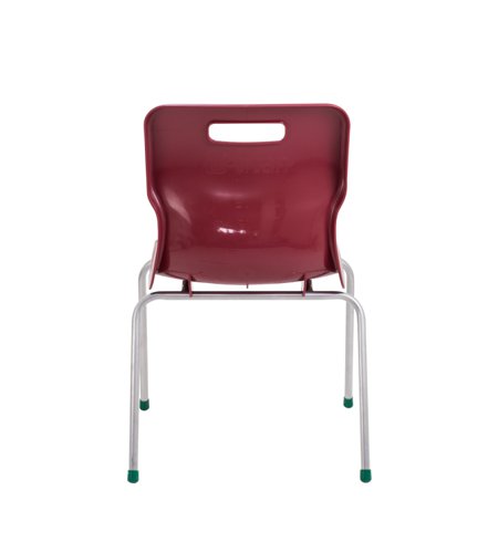 T15-BU Titan 4 Leg Chair Size 5 Burgundy