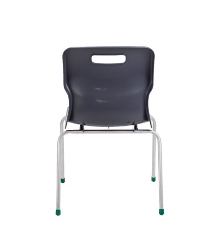 Titan 4 Leg Classroom Chair 497x477x790mm Charcoal KF72192 Classroom Seats KF72192