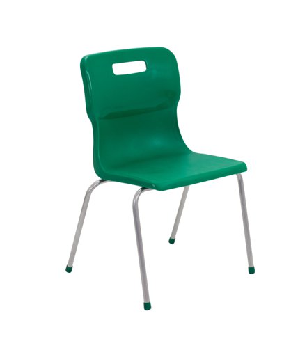 T15-GN Titan 4 Leg Chair Size 5 Green